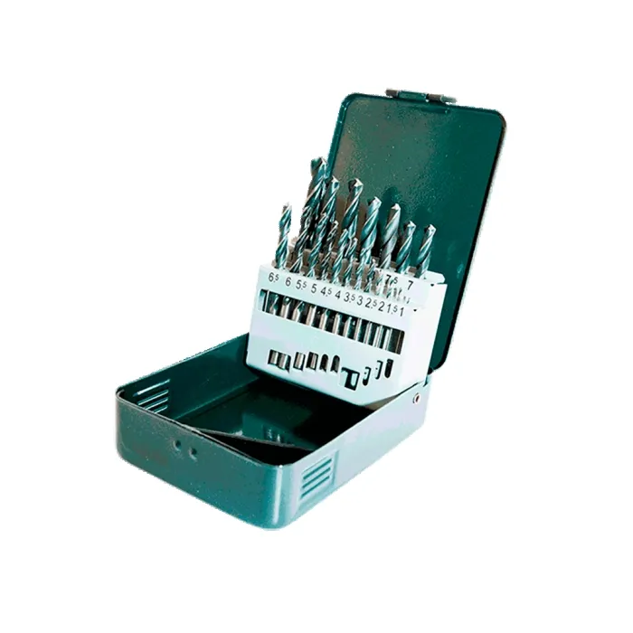 19-PIECES BLACK AND WHITE DRILL BIT KIT