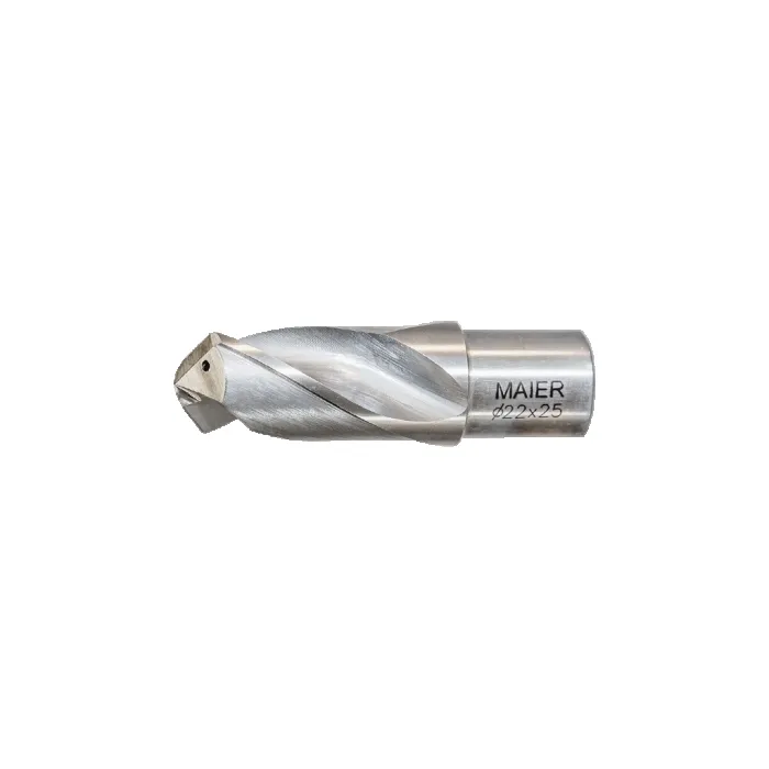 SOLID IMPACT STEEL DRILLING BITS WITH A CUTTING LENGTH OF 25 MM