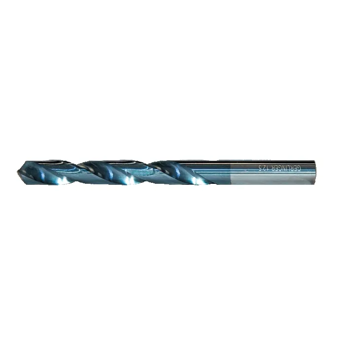 DIN 338 COMPLETE CARBIDE - TIALN COATED CYLINDRICAL HANDLE DRILL BITS